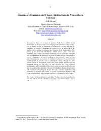 Nonlinear Dynamics and Chaos
