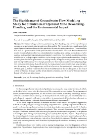 The Significance of Groundwater Flow Modeling Study for Simulation Of