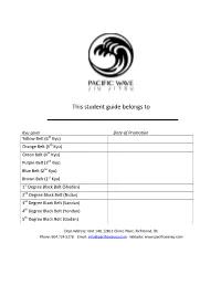 This Student Guide Belongs To