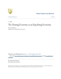 Pdf (Arguing That the Sharing Economy Is a Consequence of Moore’S Law and the Internet)