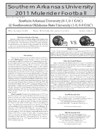 SAU-SWOSU FB Game Notes.Pmd