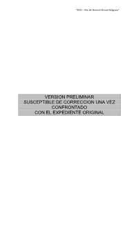 Version Preliminar Susceptible De Correccion Una Vez Confrontado Con El Expediente Original