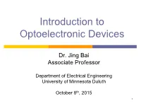 Introduction to Optoelectronics