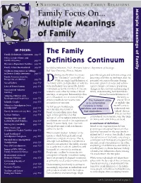 Multiple Meanings of Family Issue FF26
