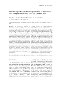 Patterns of Genetic Variability in Populations of Adenostyles Cass