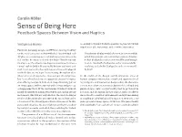 Sense of Being Here Feedback Spaces Between Vision and Haptics