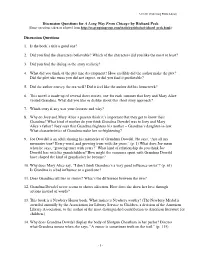 Discussion Questions for a Long Way from Chicago by Richard Peck