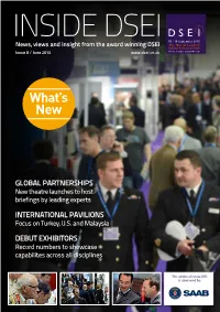 INSIDE DSEI News, Views and Insight from the Award Winning DSEI Issue 8 / June 2015