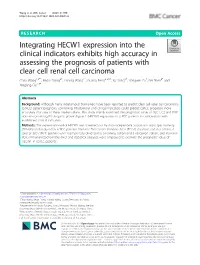 Integrating HECW1 Expression Into the Clinical Indicators Exhibits High