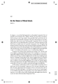 On the Nature of Moral Ideals PART II