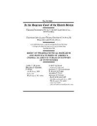 Phrma) AS AMICUS CURIAE in SUPPORT of PETITIONERS