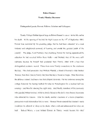 Robert Emmet Trinity Monday Discourse