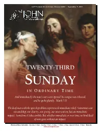 Twenty-Third Sunday