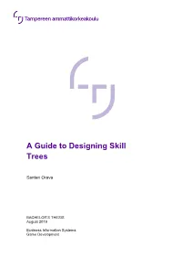 A Guide to Designing Skill Trees