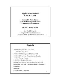 COM+ Component-Based Computing Environments