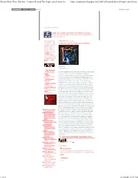 Heavy Metal Time Machine: Control Denied-The Fragile Art of E