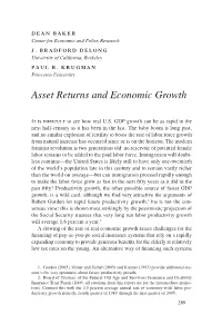 Asset Returns and Economic Growth