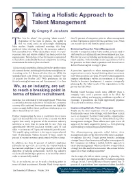 Taking a Holistic Approach to Talent Management