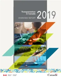 Transportation in Canada 2019 INDEX Table of Contents