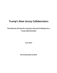 Trump's New Jersey Collaborators