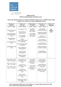 Witness List Wc 09.01.12