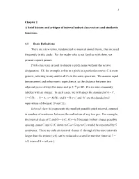 1 Chapter 1 a Brief History and Critique of Interval/Subset Class Vectors And
