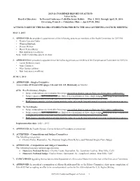 2015-16 Combined Report of Action