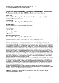 Combining Analytical Models and Mesh Morphing Based Optimization Techniques for the Design of Flying Multihulls Appendages