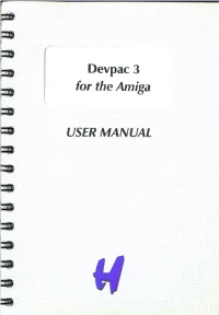 Devpac 3-00 Manual
