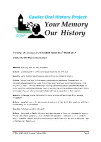 Graham Tucker Interview Transcript