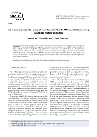Micromechanics Modeling of Functionally Graded Materials Containing Multiple Heterogeneities