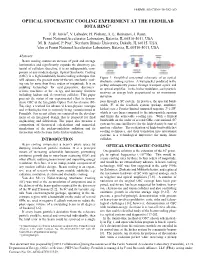 Optical Stochastic Cooling Experiment at the Fermilab Iota Ring* J
