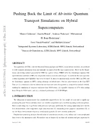 Pushing Back the Limit of Ab-Initio Quantum Transport Simulations On
