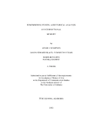 Remembering Rustin: a Rhetorical Analysis