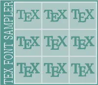Tex Font Sampler