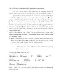 The Role of Syntactic and Semantic Level in Middle-Irish Verbal Noun: This Paper Aims to Provide Some Insights Into the Interact