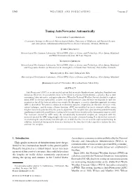 Tuning Autonowcaster Automatically