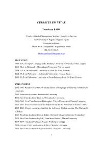 20200319Curriculum Vitae