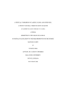 Appendix a – Transcripts of Finale Show of American Idol 2005 103