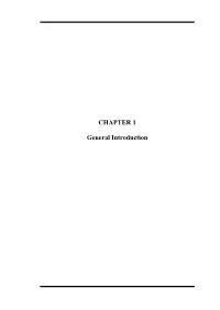 CHAPTER 1 General Introduction