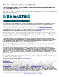 Steve Aoki Launches New Exclusive Show on Siriusxm