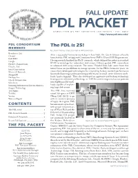 2017 PDL Fall Update