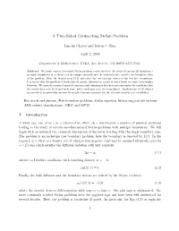 A Two–Sided Contracting Stefan Problem