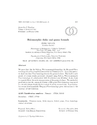 Holomorphic Disks and Genus Bounds Peter Ozsvath´ Zoltan´ Szabo´
