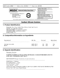 Sodium Silicate Solution 1