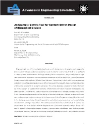 An Example-Centric Tool for Context-Driven Design of Biomedical Devices