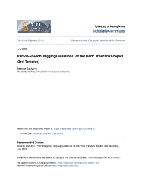 Part-Of-Speech Tagging Guidelines for the Penn Treebank Project (3Rd Revision)