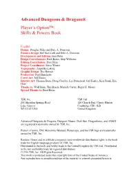 Player's Option: Skills & Powers