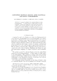 Cofinitely Hopfian Groups, Open Mappings and Knot Complements