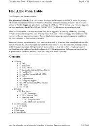 File Allocation Table - Wikipedia, the Free Encyclopedia Page 1 of 22